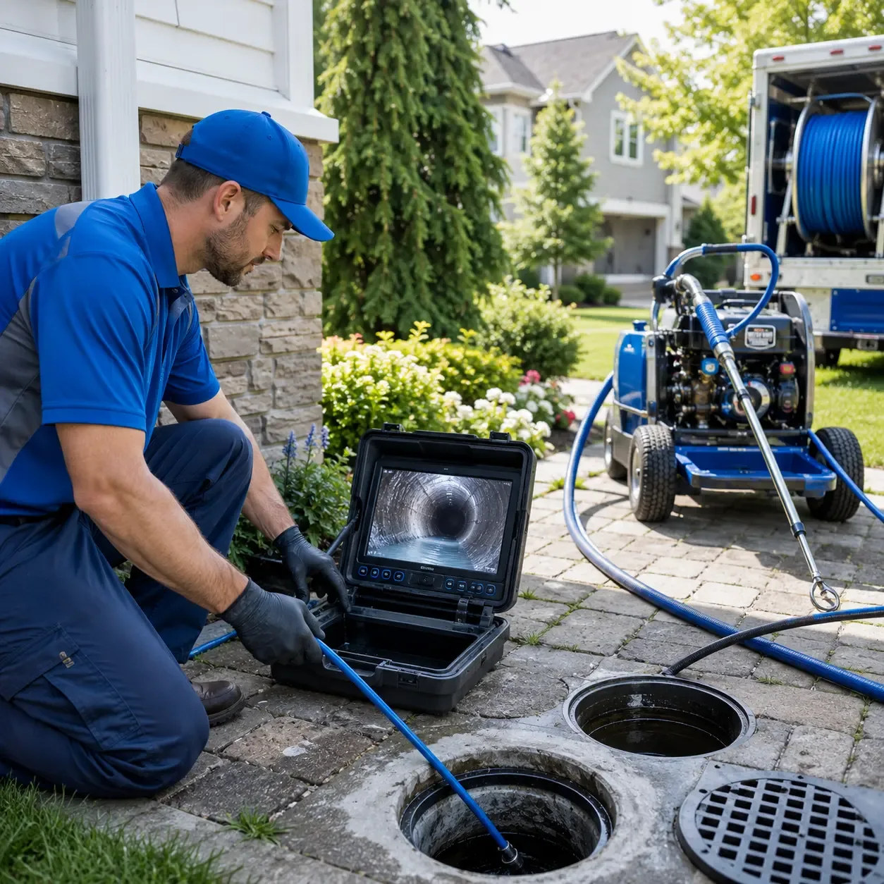 Outdoor drain cleaning professionals serving Agua Dulce, TX